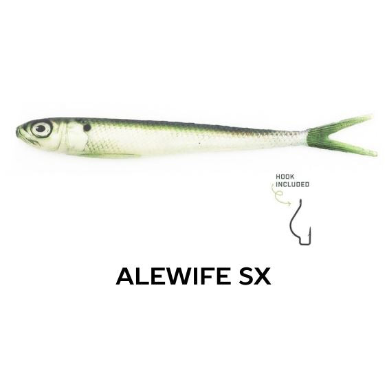 Wounded Rattle "SX" by Nextgen with Trapper Tackle Heavy Cover Offset Wide Gap Hook (2 Baits, 1 Hook) TrapperTackle Alewife SX 