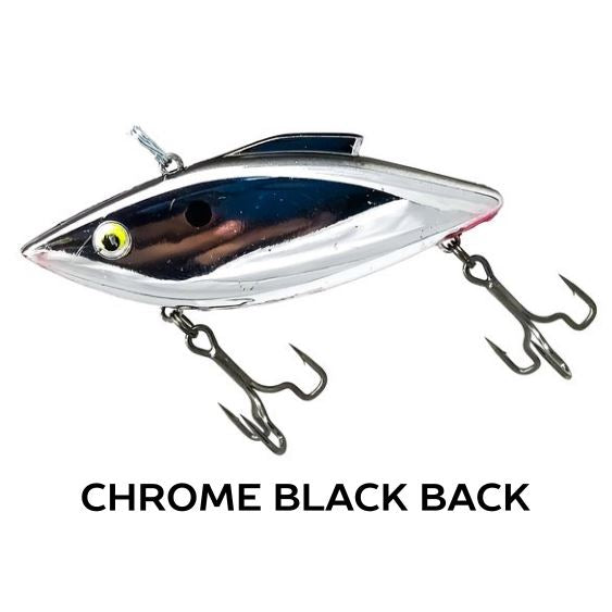 Rat-L-Trapper Hard Baits TrapperTackle Chrome Black Back 