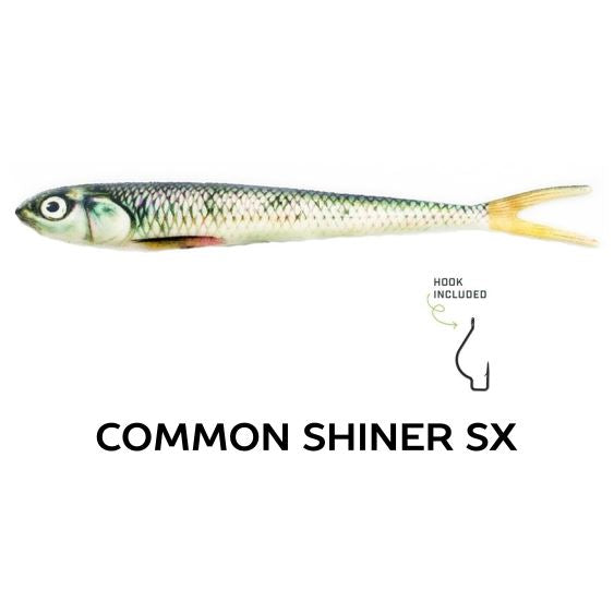 Wounded Rattle "SX" by Nextgen with Trapper Tackle Heavy Cover Offset Wide Gap Hook (2 Baits, 1 Hook) TrapperTackle Common Shiner SX 