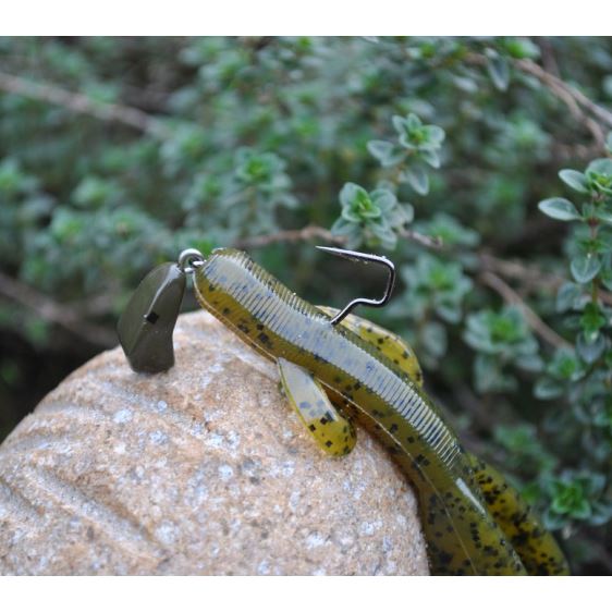 Frenzy Baits Wack-A-Sack Elite with Trapper Tackle Dropshot Hook TrapperTackle 