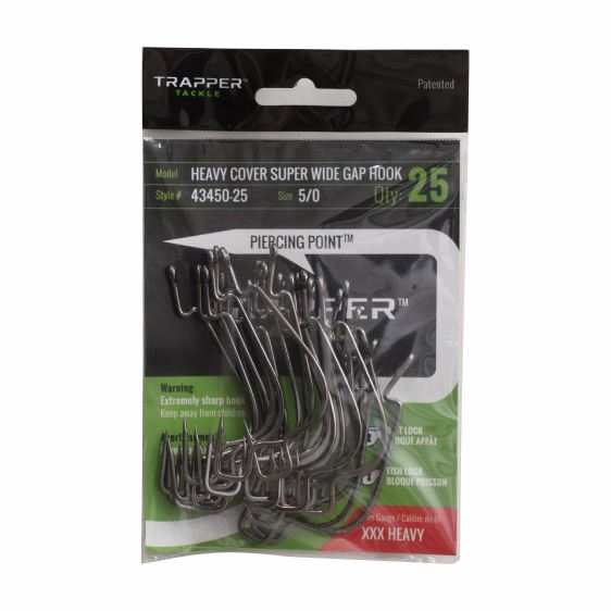 Heavy Cover Offset Super Wide Gap Hook TrapperTackle 