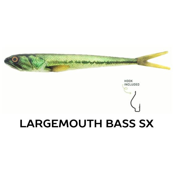Wounded Rattle "SX" by Nextgen with Trapper Tackle Heavy Cover Offset Wide Gap Hook (2 Baits, 1 Hook) TrapperTackle Largemouth Bass SX 