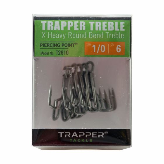 X Heavy Round Bend Treble TrapperTackle 
