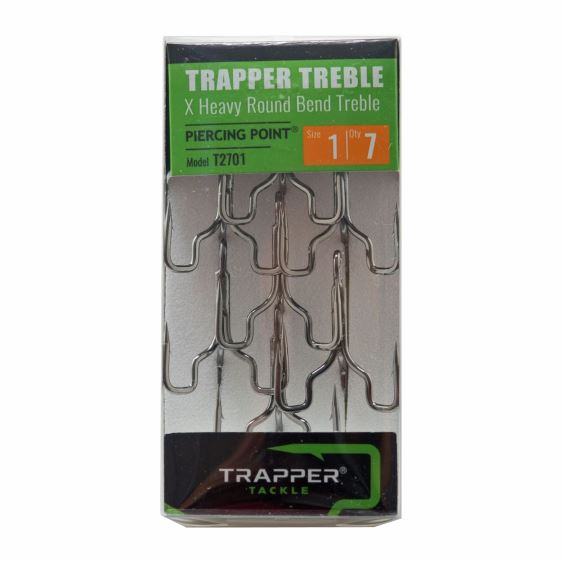 X Heavy Round Bend Treble TrapperTackle 