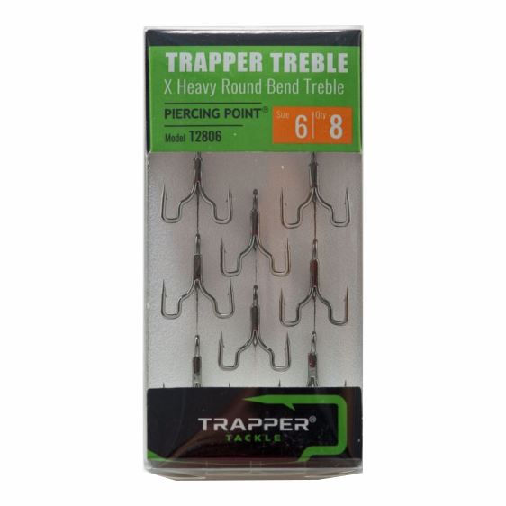 X Heavy Round Bend Treble TrapperTackle 